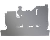 ТСС АД-60С-Т400-2РПМ9 в погодозащитном кожухе в кожухе с АВР