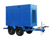 ТСС ЭД-250-Т400-2РПМ9 в погодозащитном кожухе на прицепе с АВР